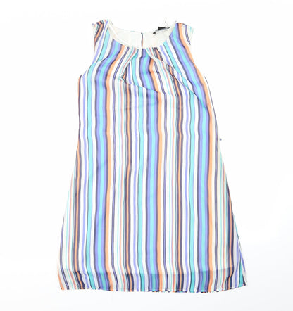 Primark Womens Multicoloured Striped  A-Line  Size 6