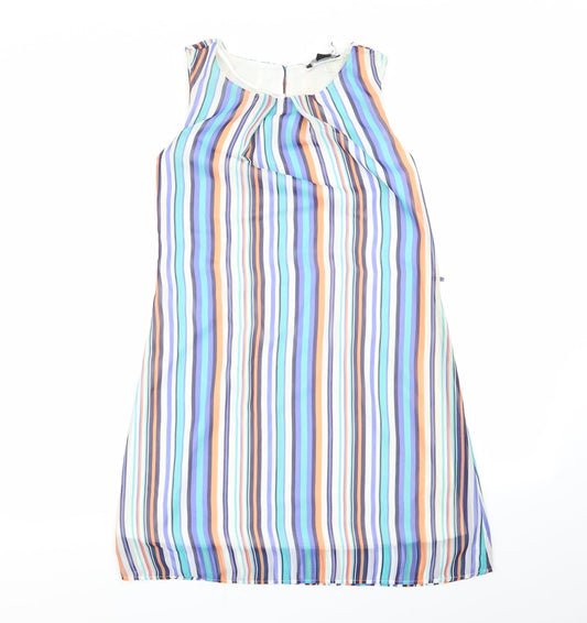 Primark Womens Multicoloured Striped  A-Line  Size 6