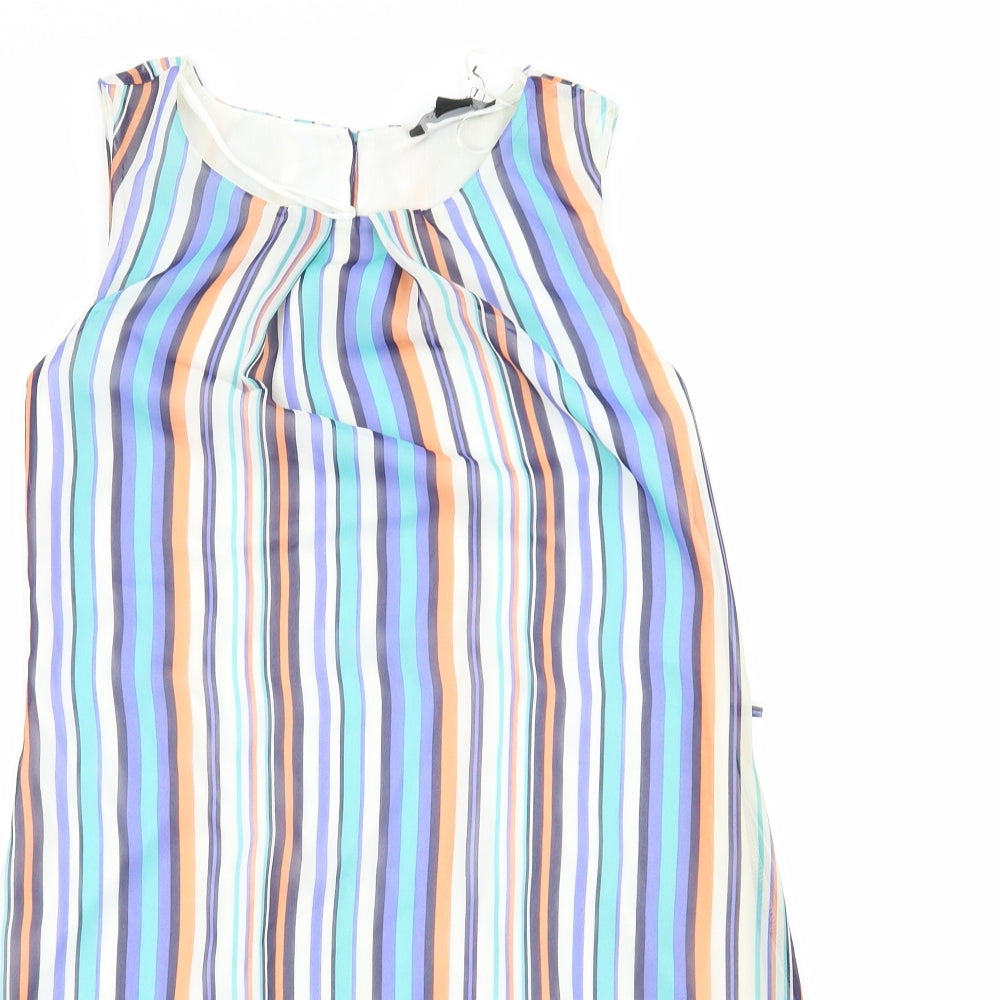 Primark Womens Multicoloured Striped  A-Line  Size 6