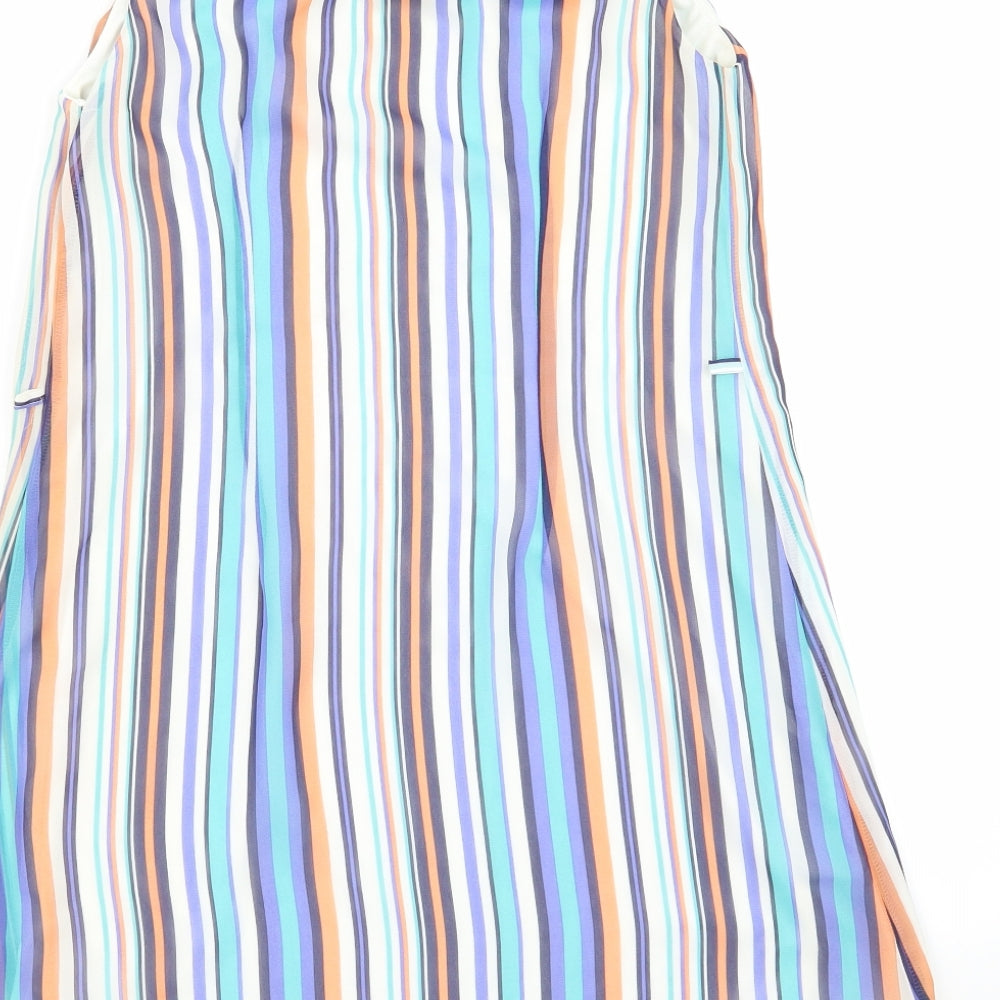 Primark Womens Multicoloured Striped  A-Line  Size 6