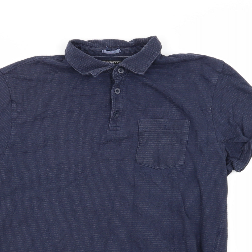 F&F Mens Blue    Polo Size M