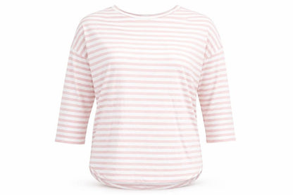must of lovers Womens Multicoloured Striped  Basic T-Shirt Size L