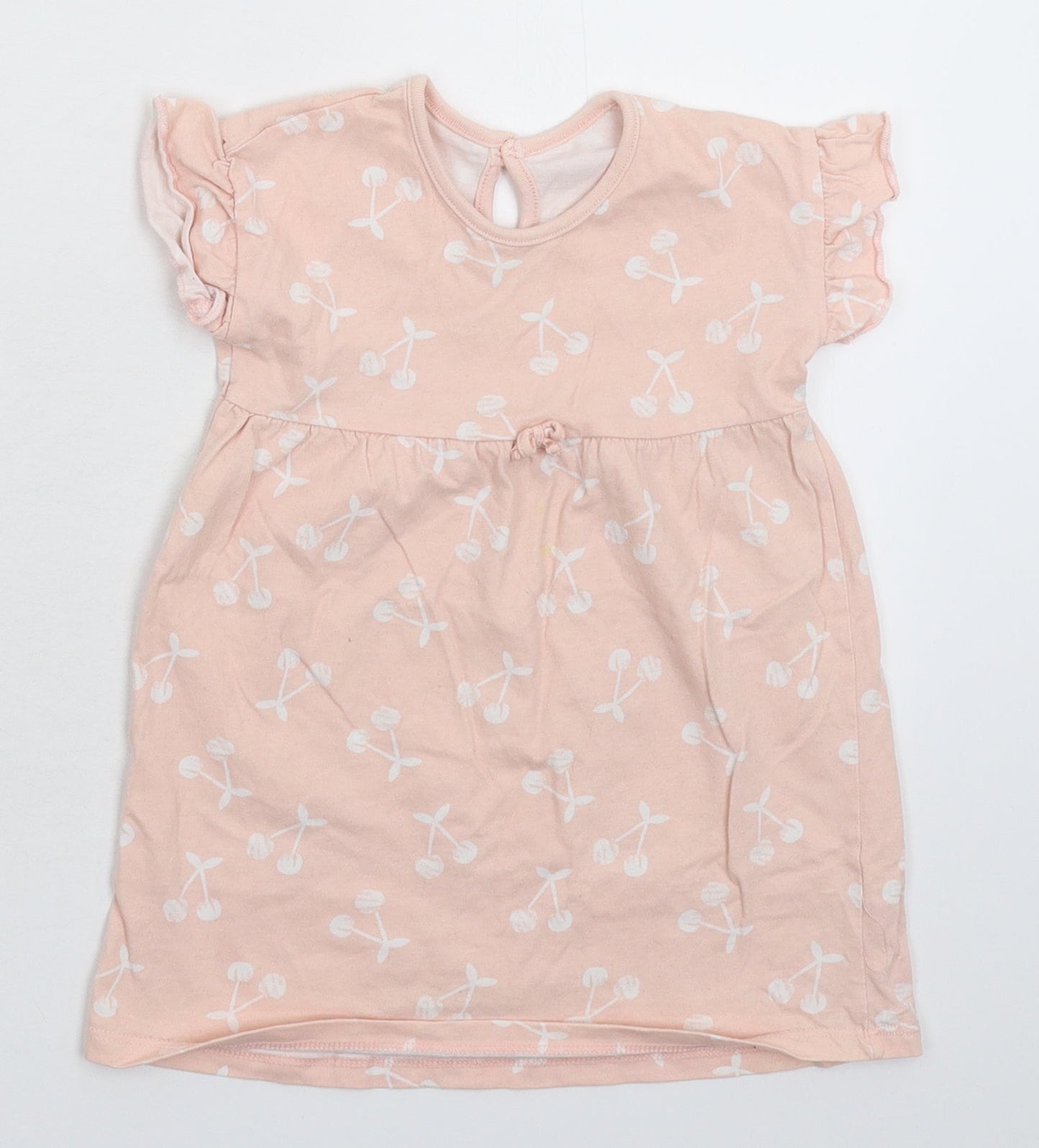 George Girls Beige   T-Shirt Dress  Size 12-18 Months