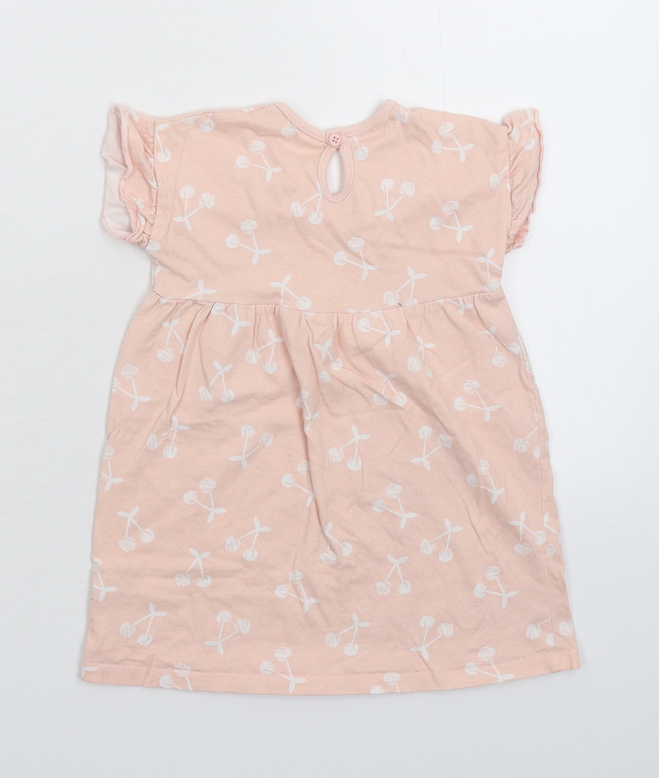 George Girls Beige   T-Shirt Dress  Size 12-18 Months