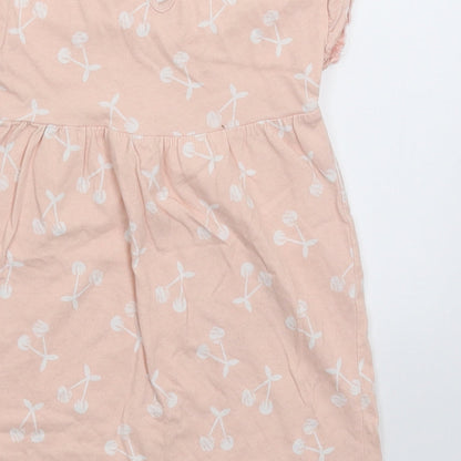 George Girls Beige   T-Shirt Dress  Size 12-18 Months