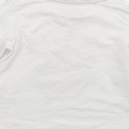 Brand and care label for Matalan Baby White Basic T-Shirt, size 12-18, Months