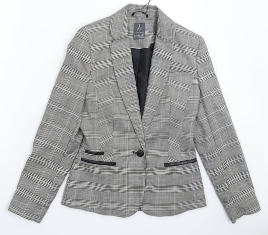 Atmosphere Womens Grey Check  Jacket Suit Jacket Size 8