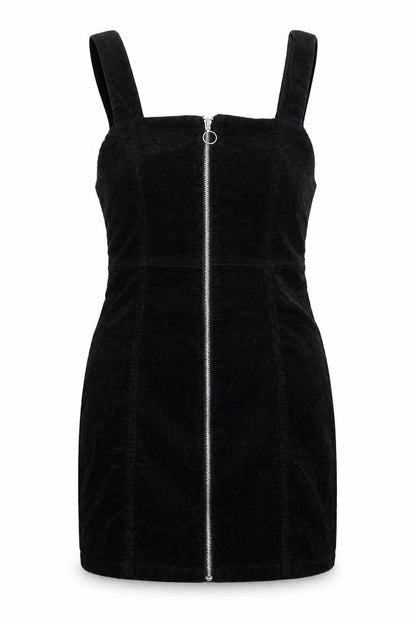 Denim & Co. Womens Black  Corduroy Mini  Size 8