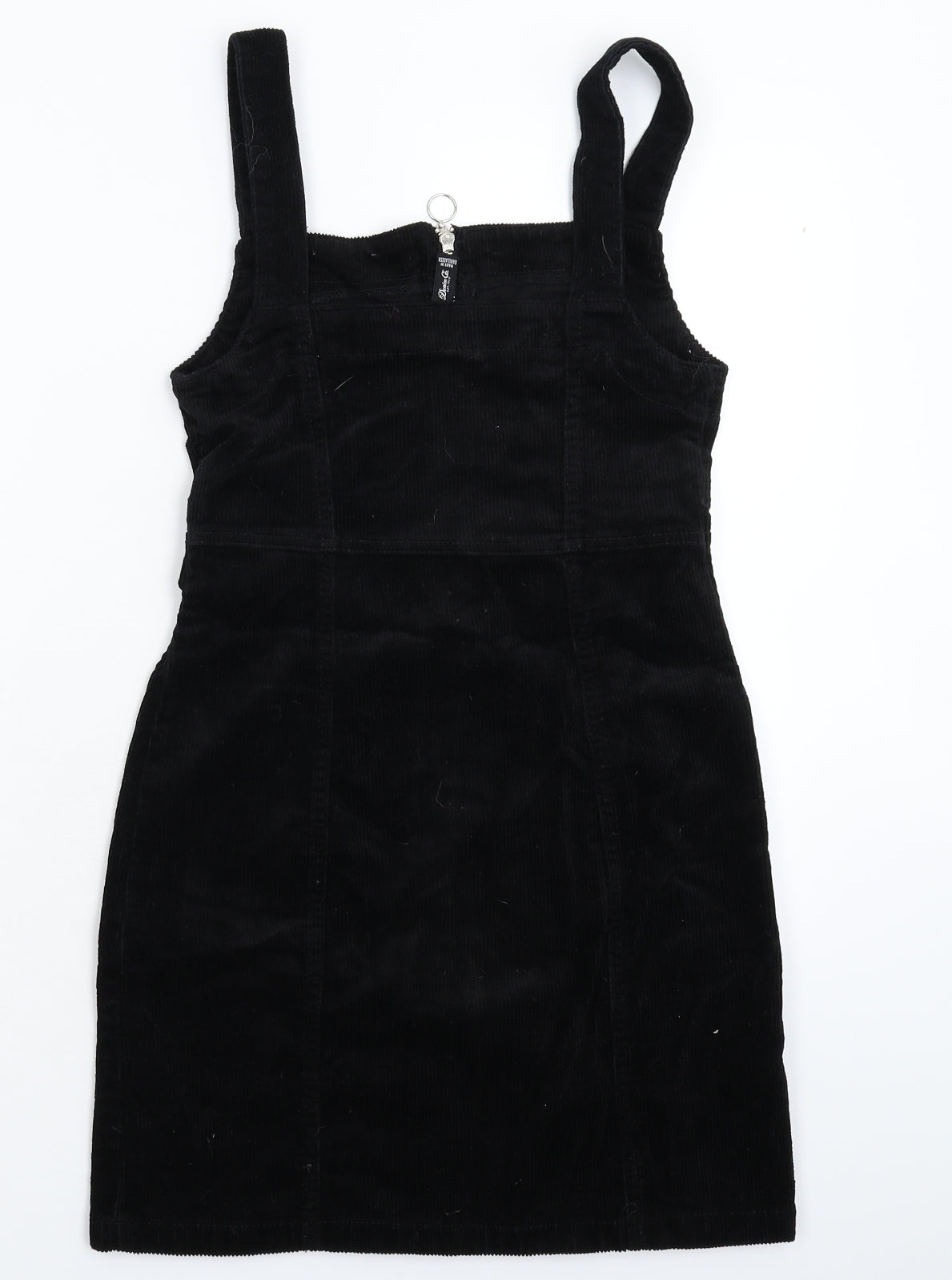 Denim & Co. Womens Black  Corduroy Mini  Size 8