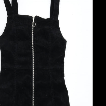 Denim & Co. Womens Black  Corduroy Mini  Size 8