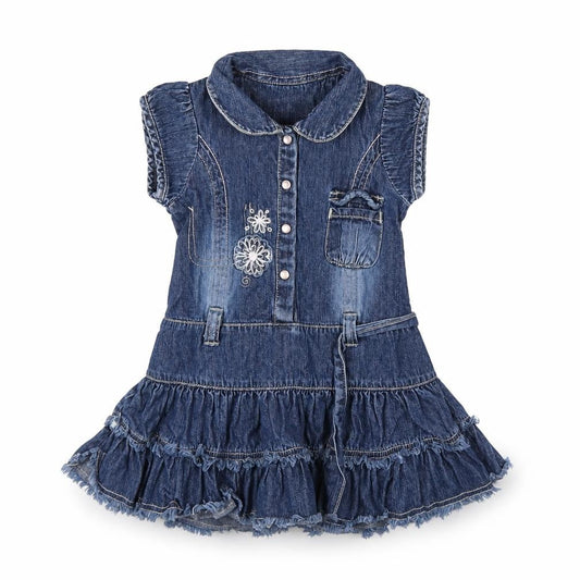 M&S Girls Blue   Fit & Flare  Size 12-18 Months