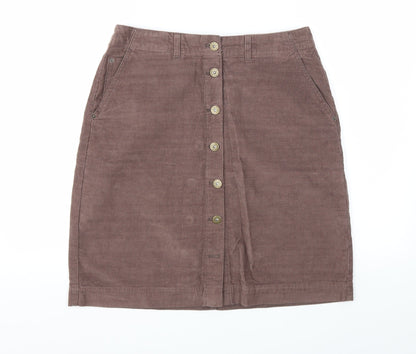 WORLD FISH  Womens Brown   A-Line Skirt Size 10