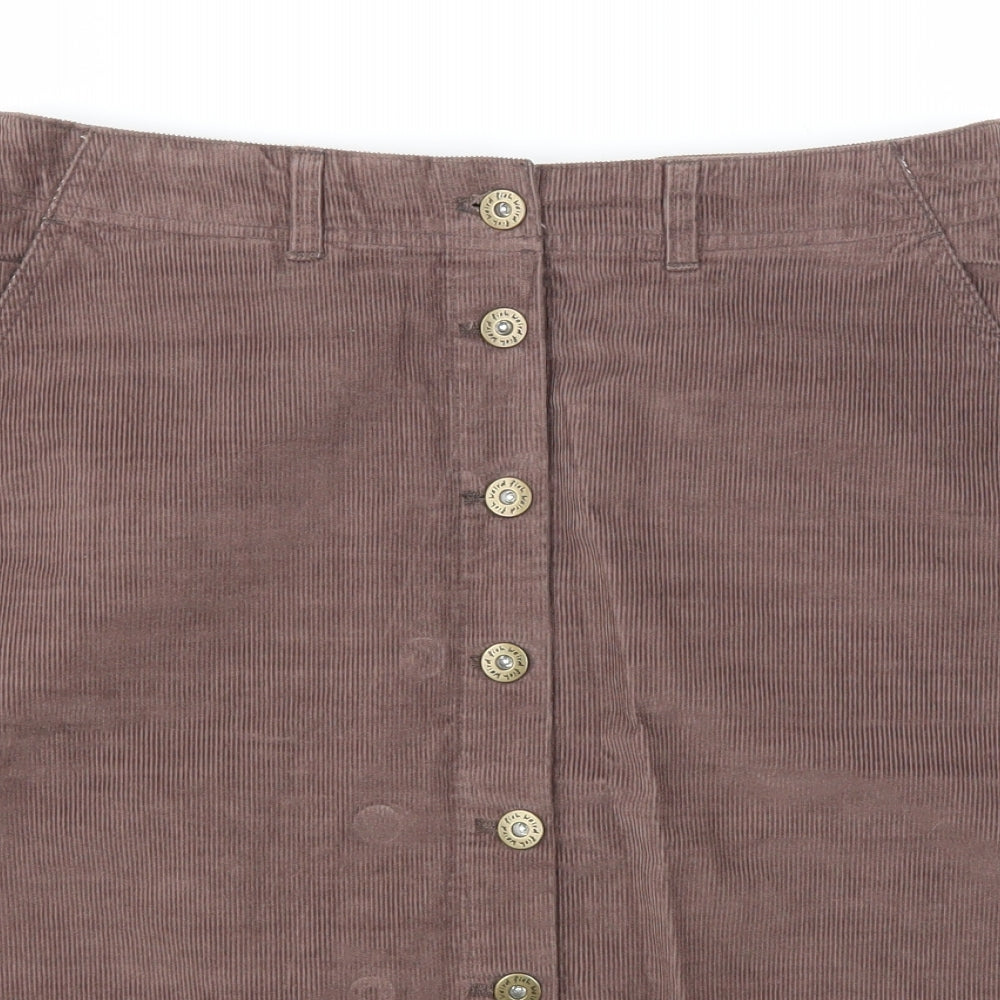 WORLD FISH  Womens Brown   A-Line Skirt Size 10