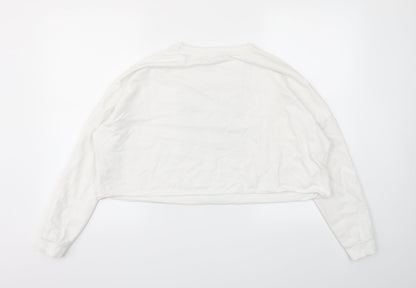 New Look Girls White   Pullover Hoodie Size 14-15 Years