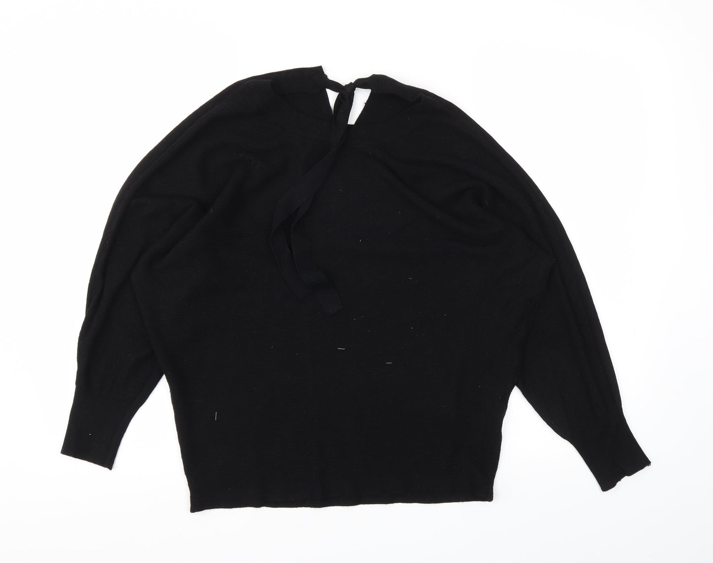 Womens UK Size 12 F&F Black Pullover Jumper