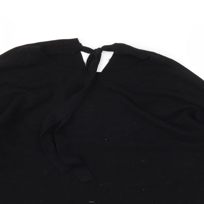 Womens UK Size 12 F&F Black Pullover Jumper