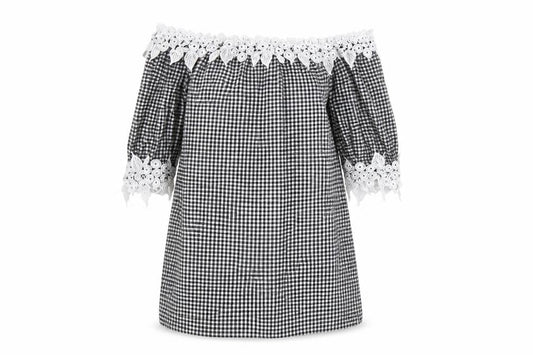 Select Womens Black Check  Fit & Flare  Size 12