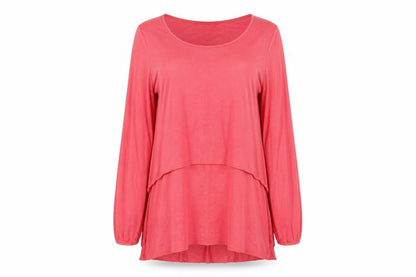 Womens UK Size One Size QED London Pink Basic T-Shirt