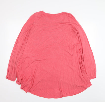 QED London Womens Pink   Basic T-Shirt One Size