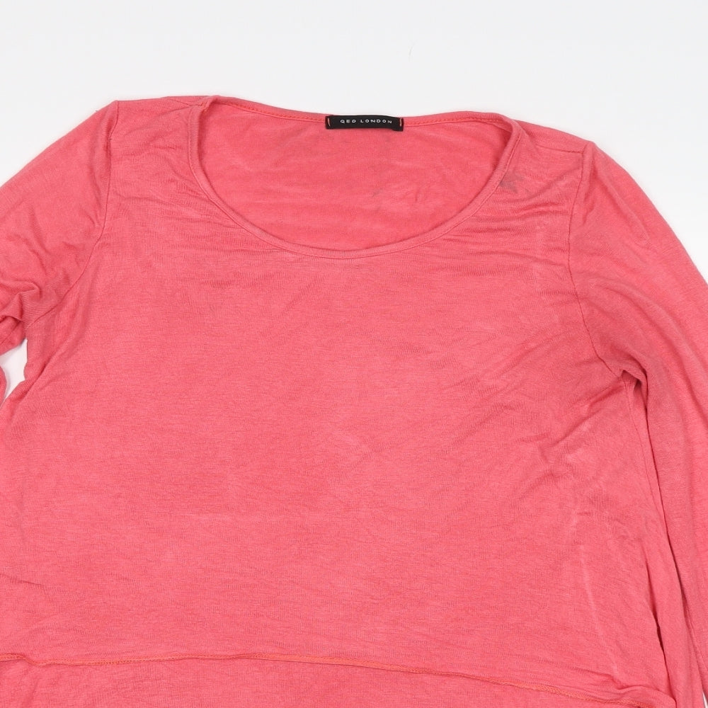 QED London Womens Pink   Basic T-Shirt One Size