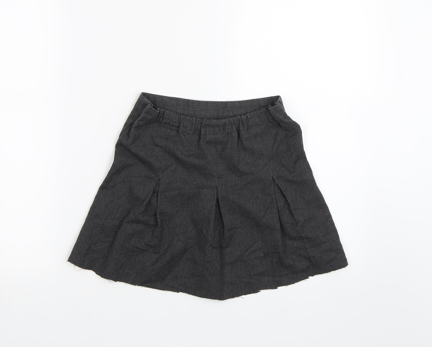 George Girls Grey   Pleated Skirt Size 6-7 Years