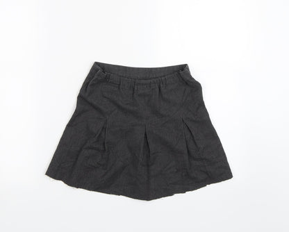 George Girls Grey   Pleated Skirt Size 6-7 Years
