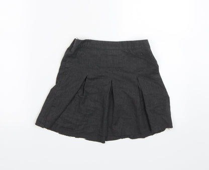 George Girls Grey   Pleated Skirt Size 6-7 Years