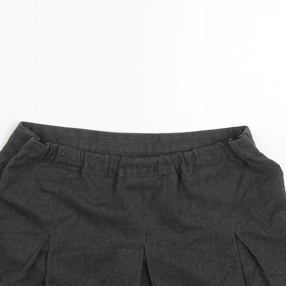 George Girls Grey   Pleated Skirt Size 6-7 Years