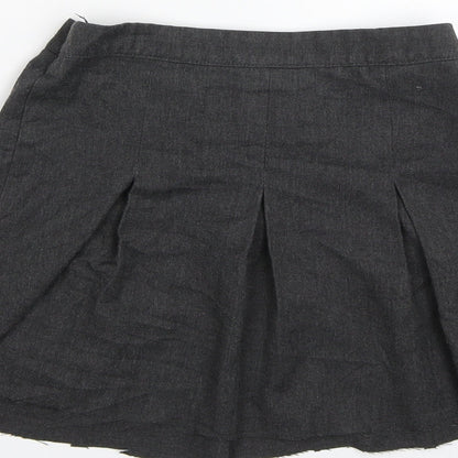 George Girls Grey   Pleated Skirt Size 6-7 Years