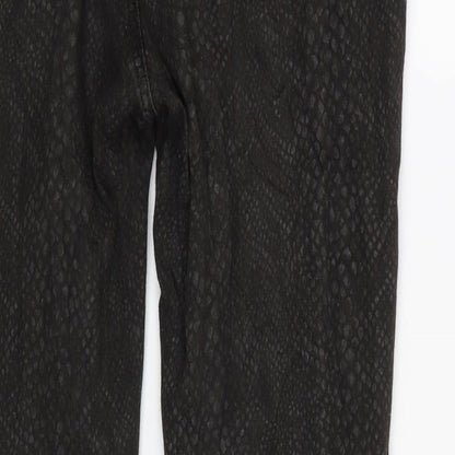DPM  Womens Black Animal Print Denim Skinny Jeans Size 32 L29 in - Snake Print