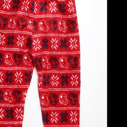 Tu  Girls Red Animal Print  Cami Pyjama Pants Size 2-3 Years  - Peppa pig