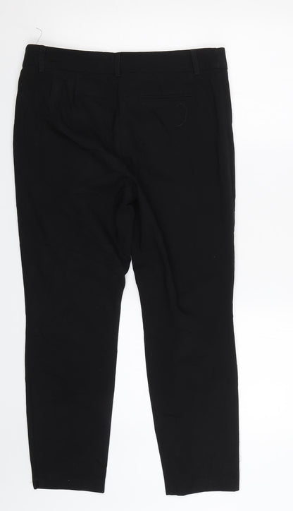 Womens UK Size 12 Papaya Regular Fit  Black Trousers