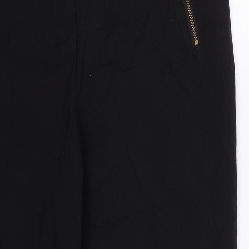 Womens UK Size 12 Papaya Regular Fit  Black Trousers