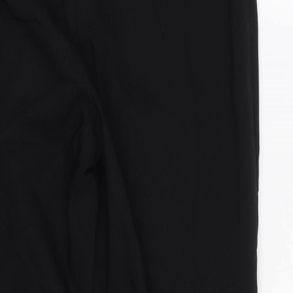 Womens UK Size 12 Papaya Regular Fit  Black Trousers