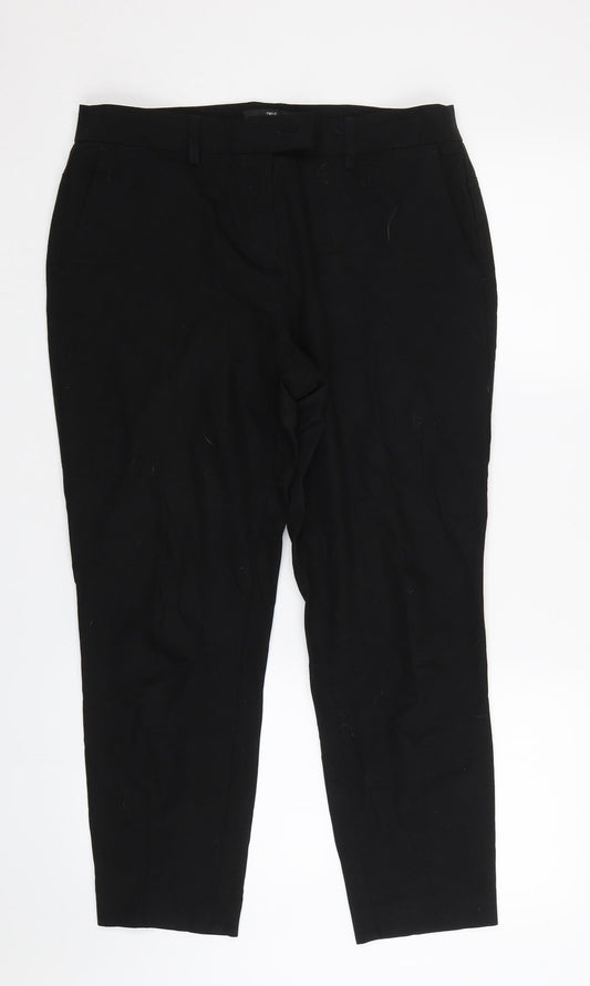 Womens UK Size 12 NEXT Regular Fit  Black Trousers