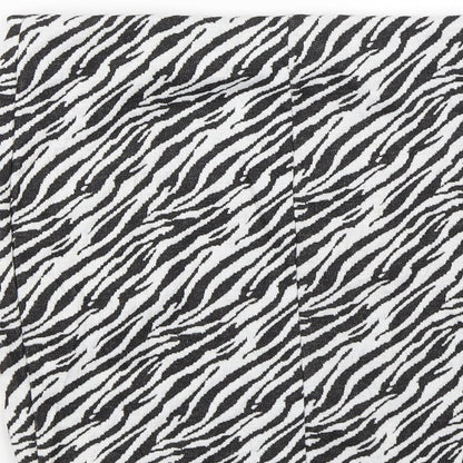 Primark Womens White Animal Print  Straight & Pencil Skirt Size 10  - Zebra