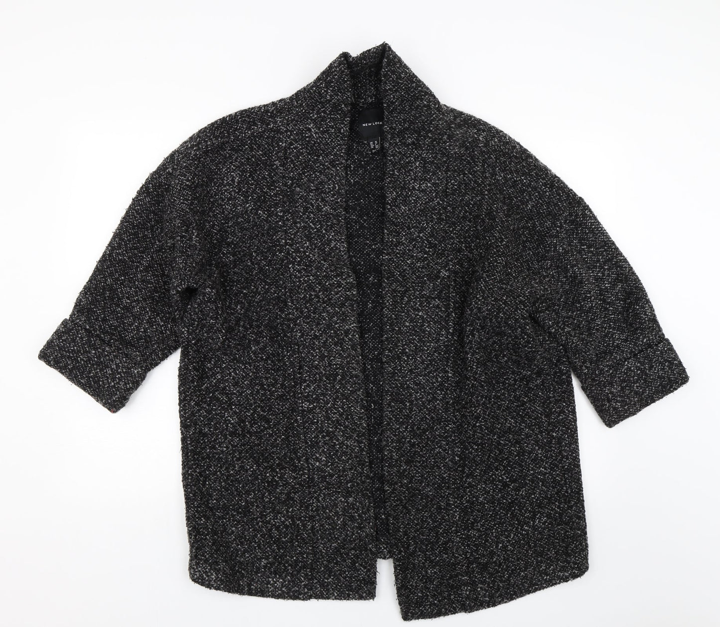 New Look Womens Black   Overcoat Coat Size 10