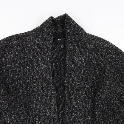 New Look Womens Black   Overcoat Coat Size 10