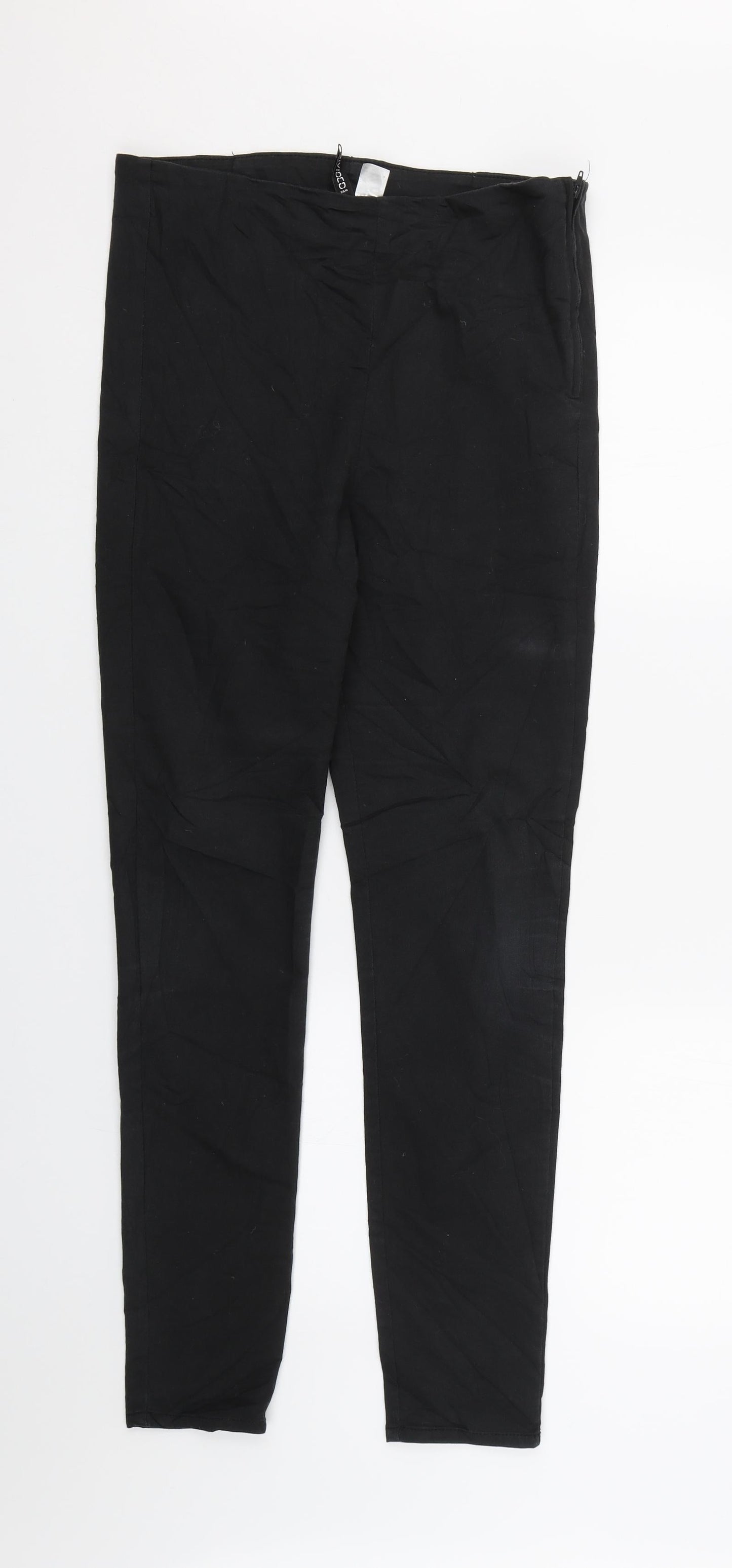 Womens UK Size 12 H&M Regular Fit Skinny Black Jeans