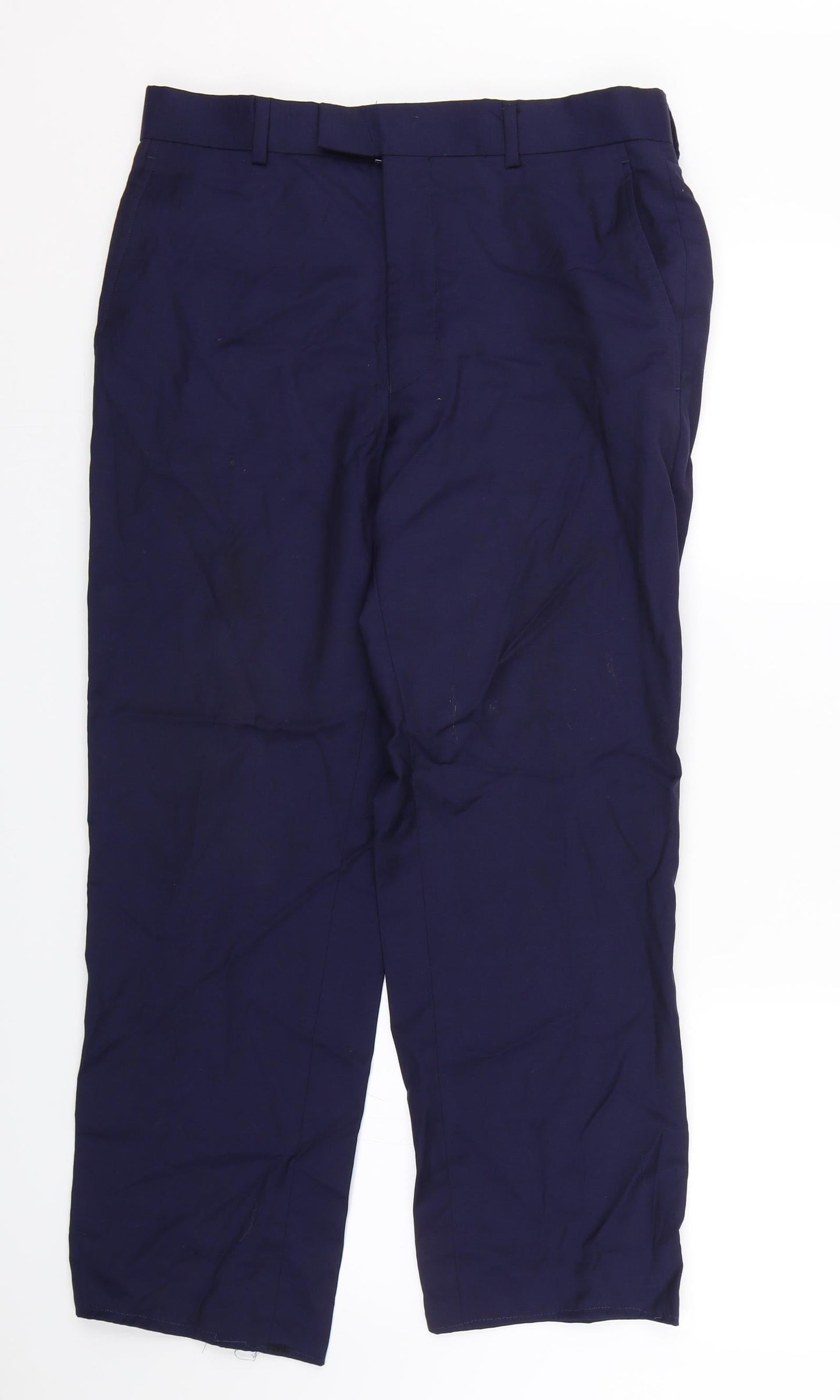 Paul Costelloe Mens Blue   Dress Pants Trousers Size 32 L25 in