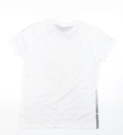 Mens UK Size S Cedar Wood State White  T-Shirt