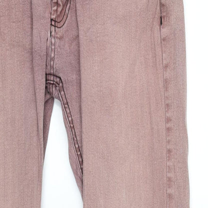 D-Struct Womens Pink  Denim Straight Jeans Size 30 L28.5 in