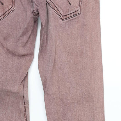 D-Struct Womens Pink  Denim Straight Jeans Size 30 L28.5 in