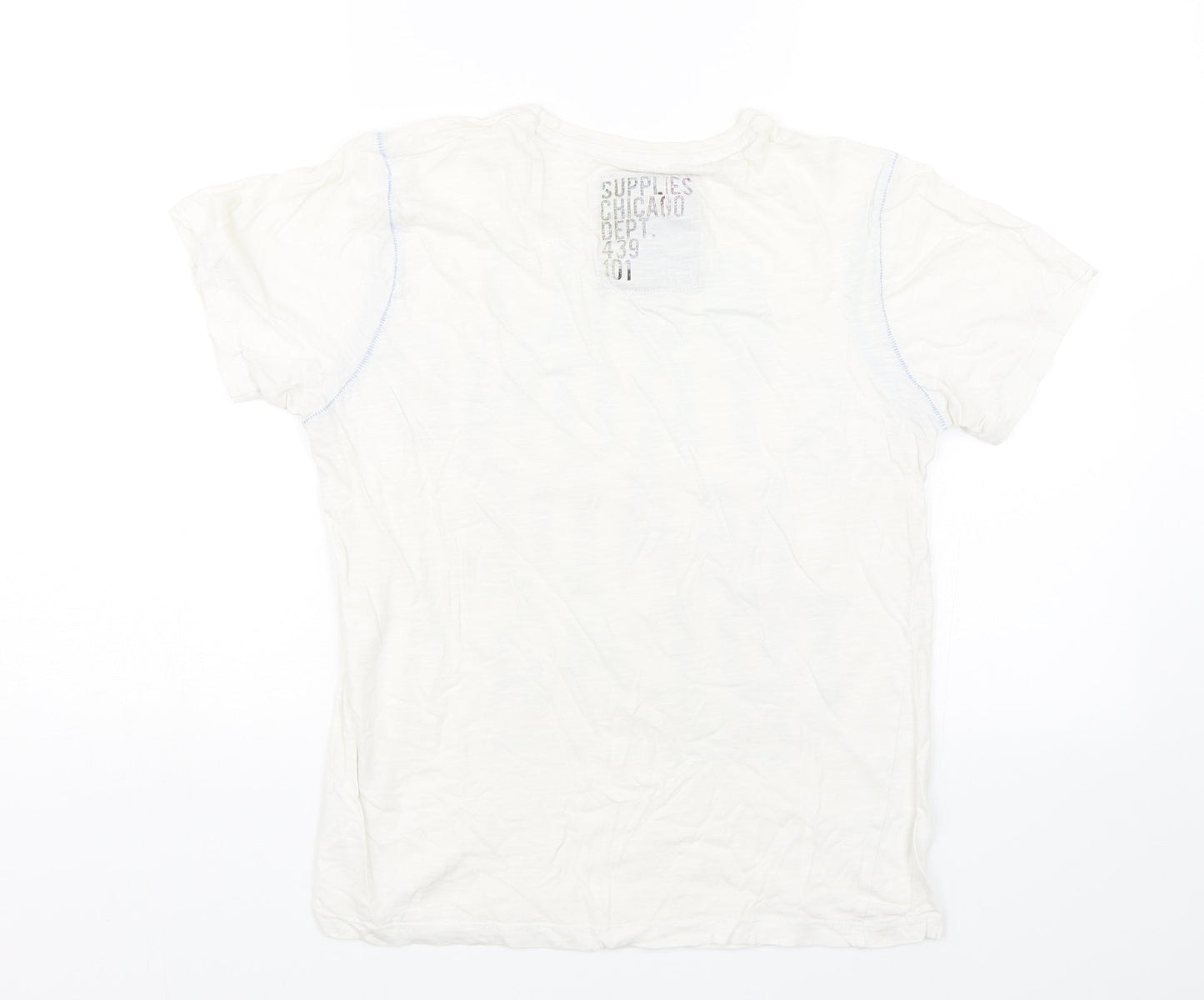 Angelo Litrico Mens White    T-Shirt Size S