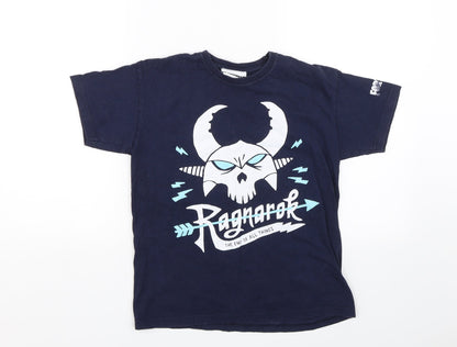 Fortnite Boys Blue   Basic T-Shirt Size 8-9 Years  - Fortnite