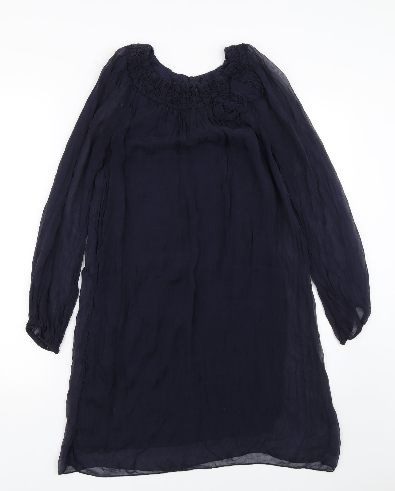 Womens UK Size S Phase Eight Blue Basic T-Shirt