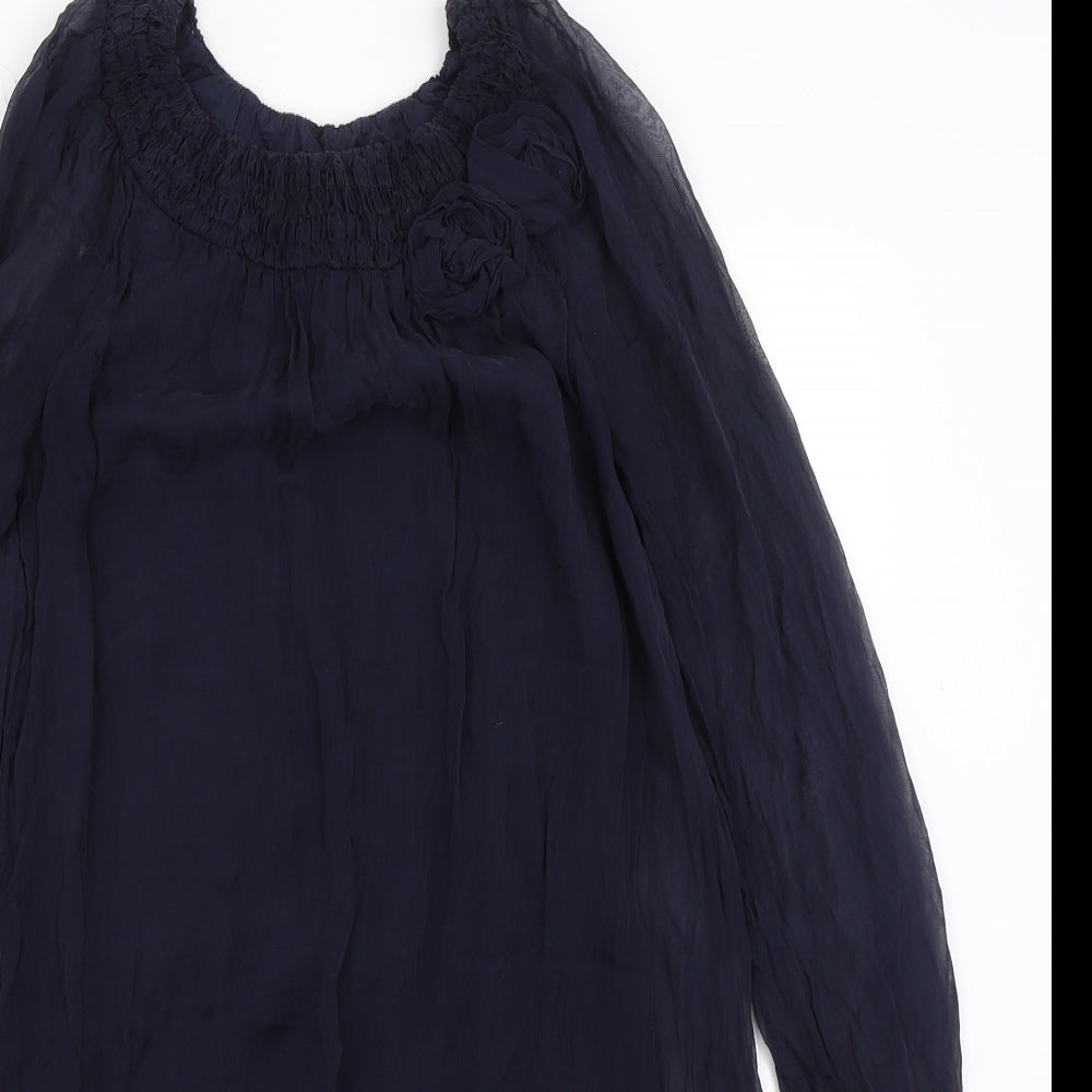 Womens UK Size S Phase Eight Blue Basic T-Shirt