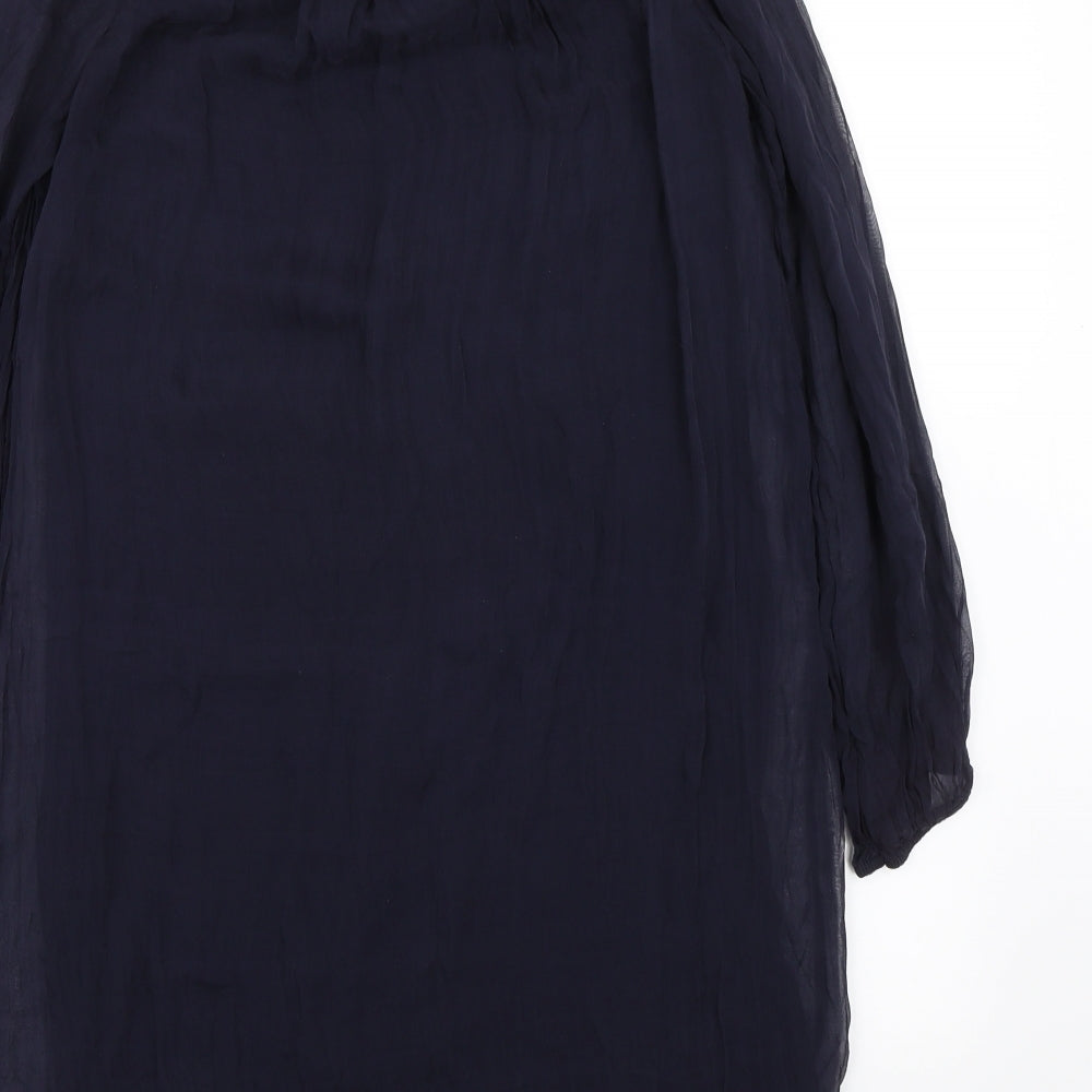 Womens UK Size S Phase Eight Blue Basic T-Shirt