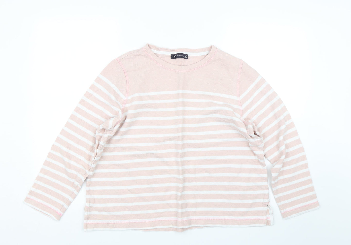 Womens UK Size 16 M&S Pink Pullover Jumper