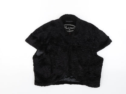 Womens UK Size 10 Monsoon Black Cape Jumper